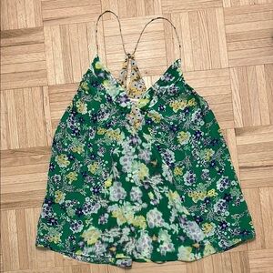 Rebecca Taylor Green Floral Camisole